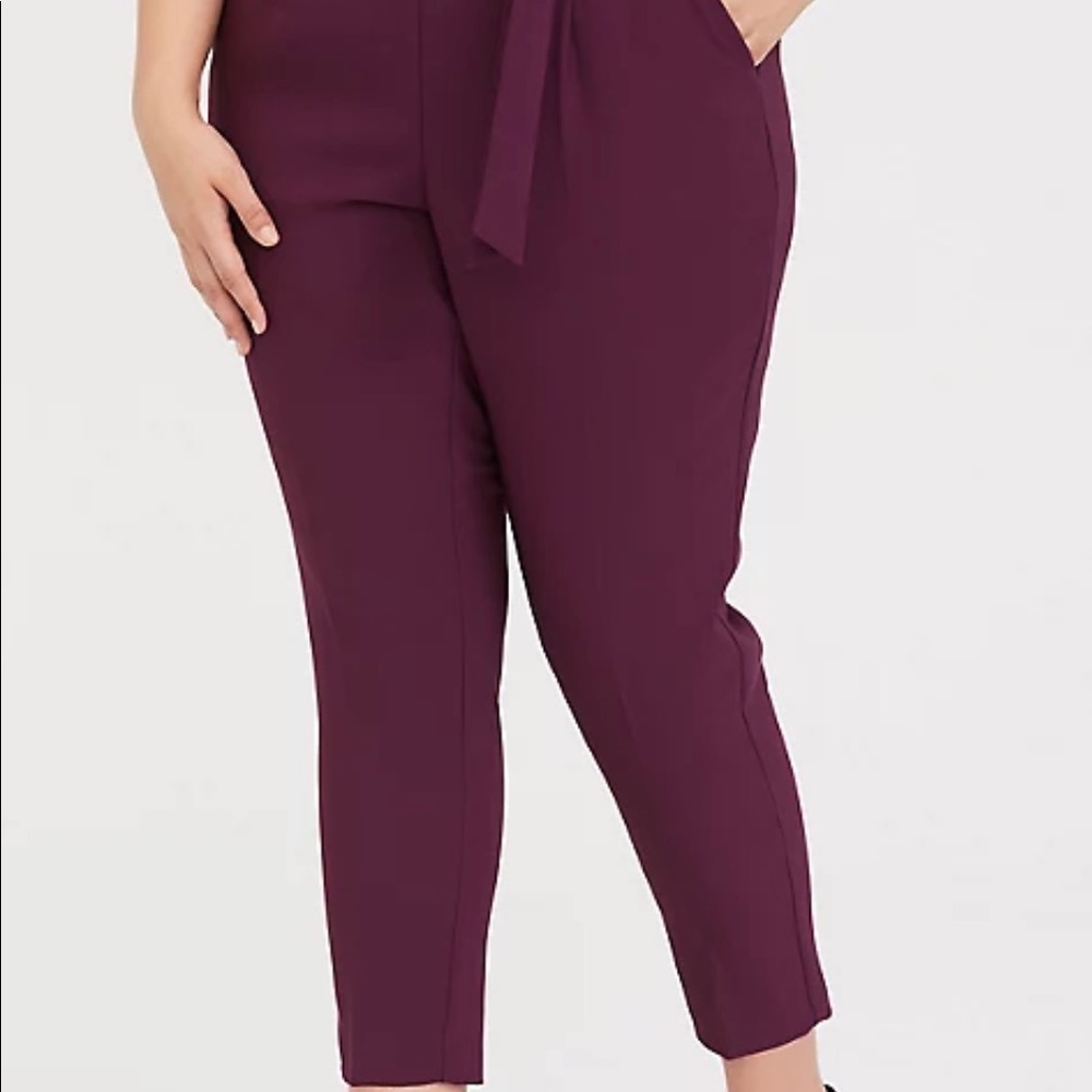Torrid Burgundy High Waisted Pants